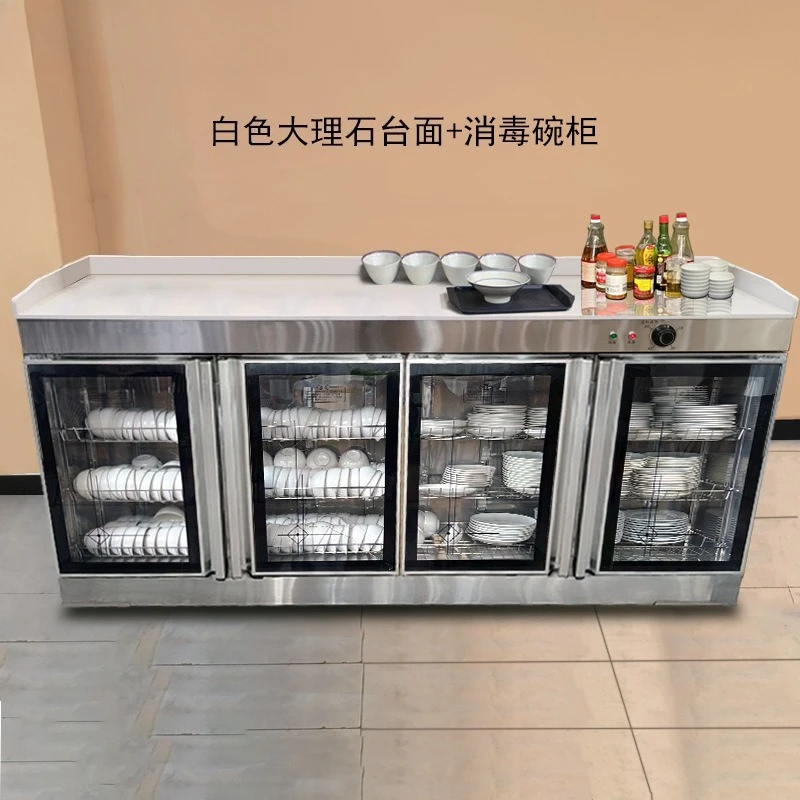 self-service hot pot restaurant seasoning table with dining cabinet hotel restaurant tea bowl and chopstick cabinet