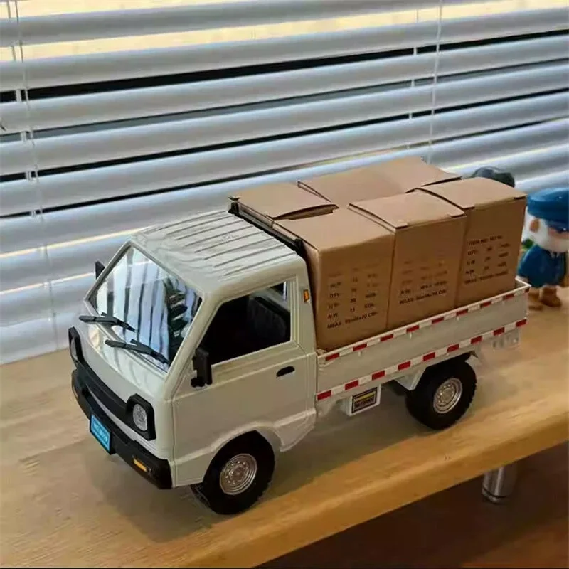 WPL D12 Rc Auto Simulatie Drift Klimmen Truck 1:10/1:16 Led Licht Cargo Rc Elektrisch Speelgoed Model voor Jongens Kerst Verrassing Geschenken