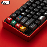 FBB Keycaps SG Theme PBT Key Caps Set for 60%, 75%, 80%, 96%, 100% For Cherry Profile Mechanical Keyboards Accessories
