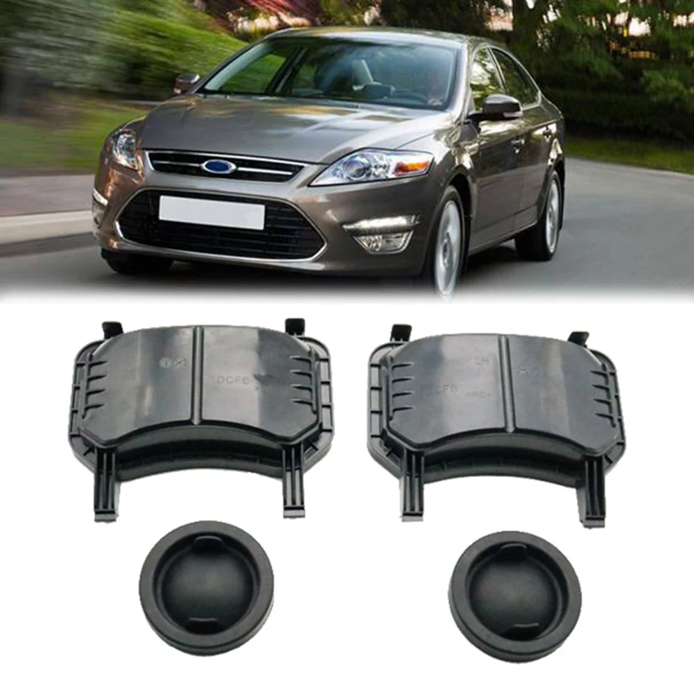 2Pcs Car Left Front Headlight Lamp Dust Cap Lid Shell for Ford Mondeo MK4 2008 2009 2010 2011 2012 2013 Dust-Cover Seal