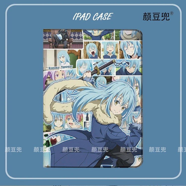 Rimuru Tempest Anime Case For Samsung Galaxy Tab A7Lite 8.7 2021 Case S9 Plus Tri-fold stand Cover Galaxy Tab S6 Lite S8 S7 Plus