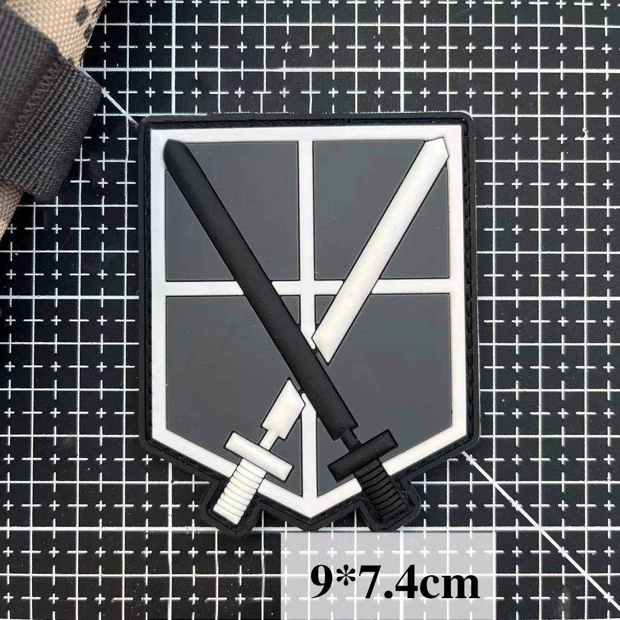 Attack on Titan Embroidery Patch Backpack PVC Patches for Clothing Hook&Loop Morale Badges Tactical Stickers Appliques for Hats