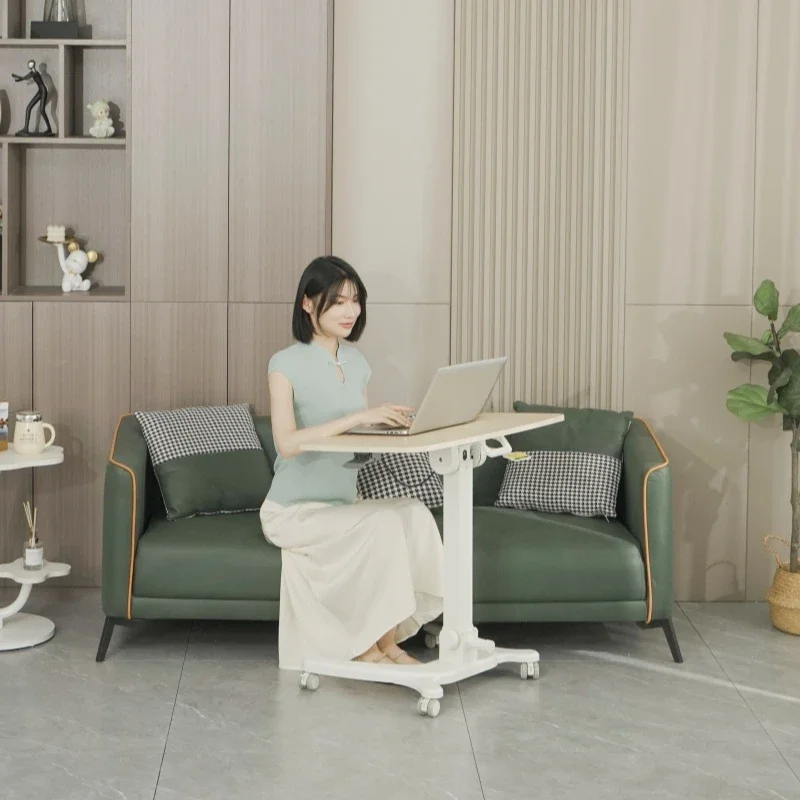 Standing mobile folding lift office workbench bedside table