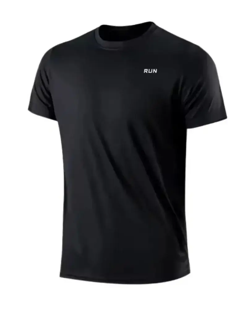 Nieuw zomer heren shirt voor snel drogend hardlopen en fitness - Heren fitness top met korte mouwen - Gym T-shirt - afbeelding 2
