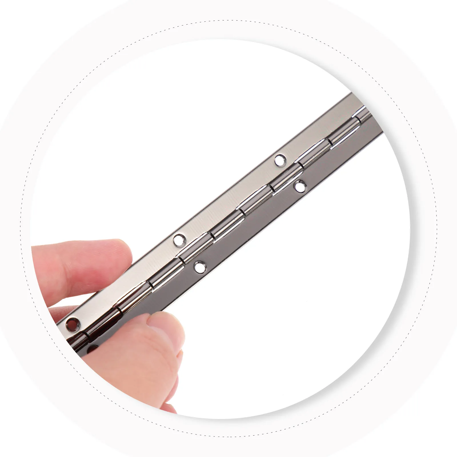 10Pcs Iron Piano Hinges Heavy Duty Continuous Hinges Smooth Silent Operation Cabinet Furniture Box Door Folding Table Hardware