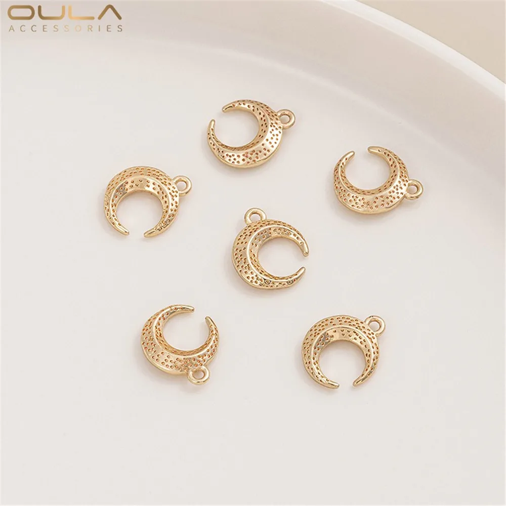

1PCS 14K Gold-plated Star, Moon, Starfish Pendant, Handcrafted Accessory, Small Drip, Diy Earrings Pendant Accessories