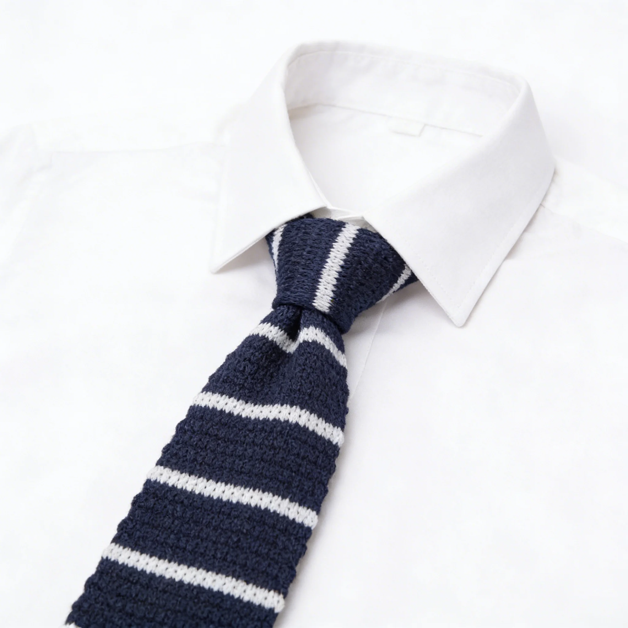 Brand New Men\'s Vintage Striped Knit Neck Ties For Man Party Fashion Colorful Knitting Tie Navy Red Wedding Slim Necktie Cravata
