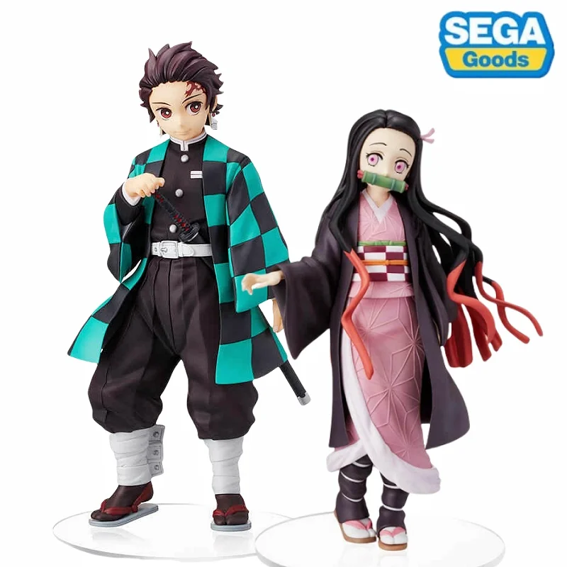 

[In Stock] Genuine Demon Slayer Anime Toy Brother Sister Series Kamado Tanjirou Kamado Nezuko Figurine Model Ornament Toy