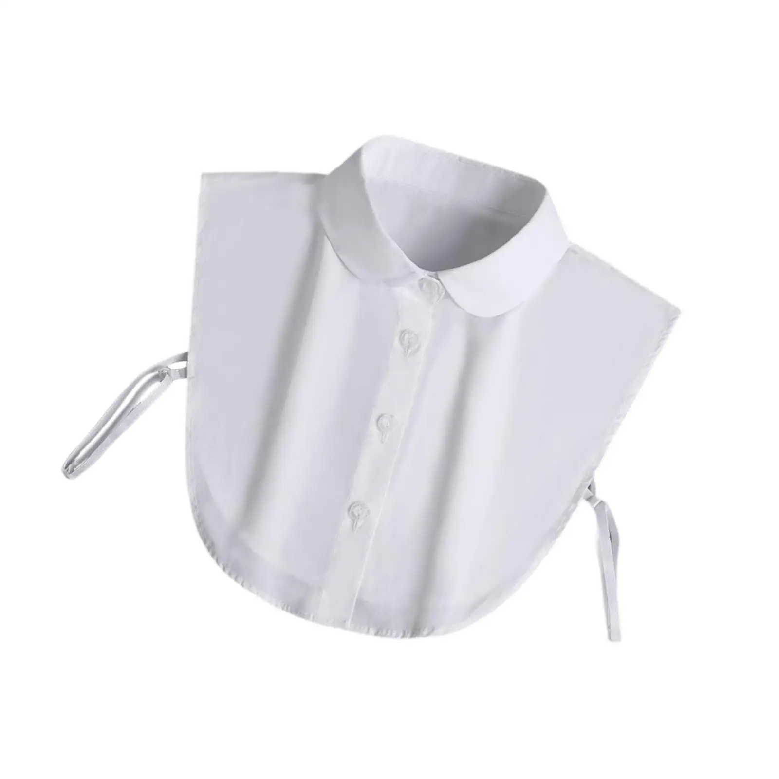 Women False Collar White Convenient Shawl Collar for Apparel Uniforms Shirts