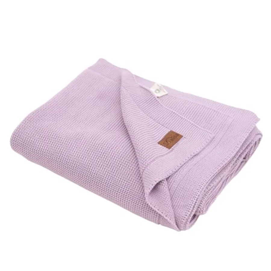 

100% Organic Turkish Cotton Throw Blanket - GOTS Certified Cozy - Perfect for Couch Bed and Home Decor - Boho Vintage Knit Alin