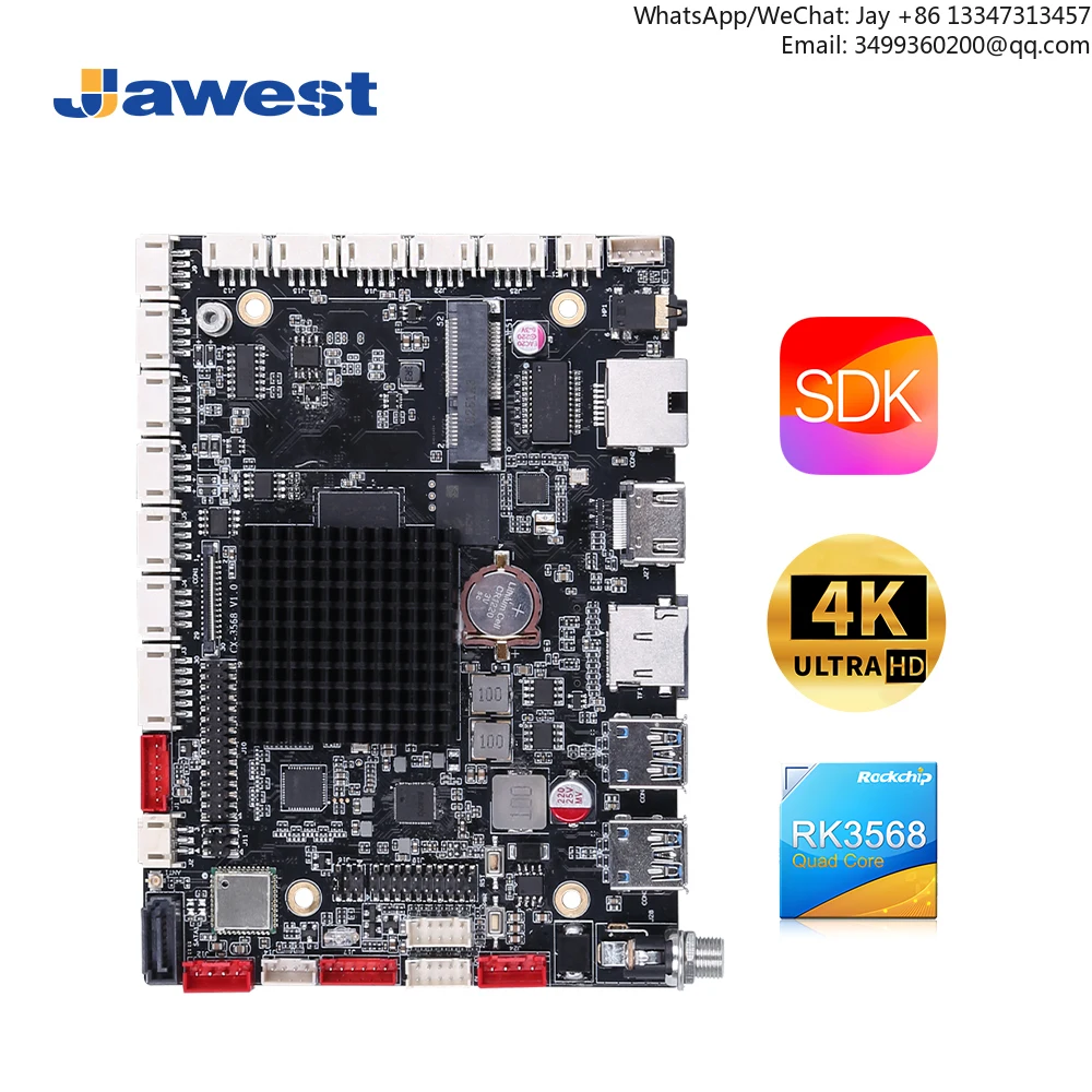 RK3568 RK3588 Intelligentes System Iot Terminal Control Board Rk3288 Embedded Industrial Linux Android Development Motherboard