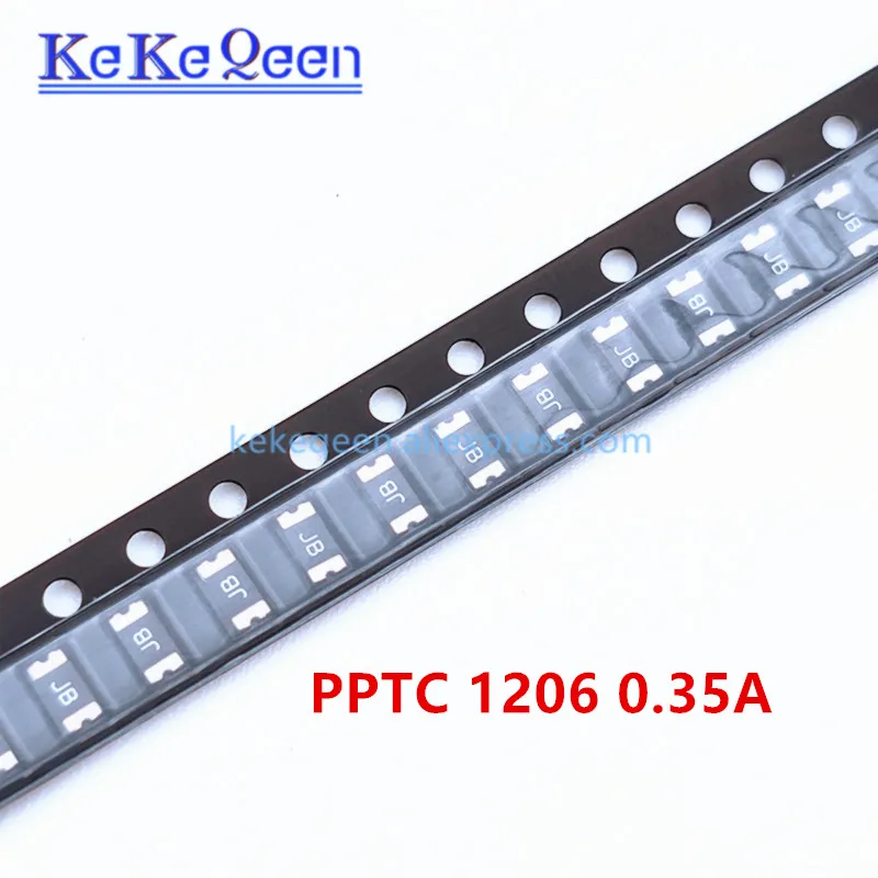 

100PCS JK-NSMD035 PTC FUSE 1206 0.35A 350mA 6V 16V 24V 30V 60V 3.2*1.6mm 3216 SMT SMD PPTC Resettable Fuses