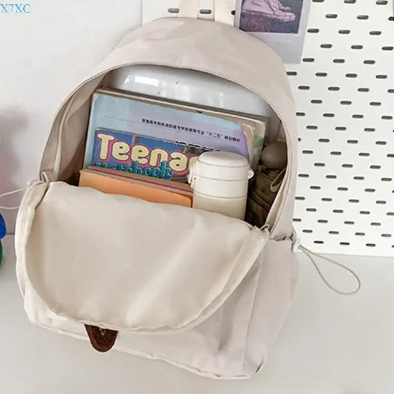 X7XC Fashionable School Bag Nylon Backpack Travel Daypack Suitable for Daily Usse