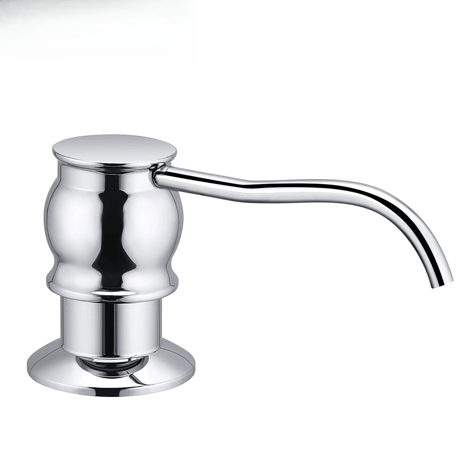 

Samodra Liquid Dispenser With Bottle Chrome/Nickel Brass Pump Head For Sink Soap Dispensers Kitchen Accessories