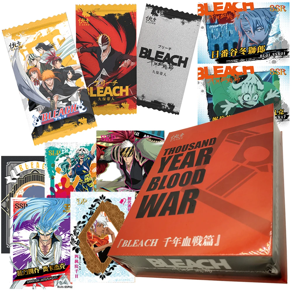 

Bleach Collection Card Fantasy Passion Anime Popular Female Characters Creative Flowing Sand Card Christmas Children's Gift Toy