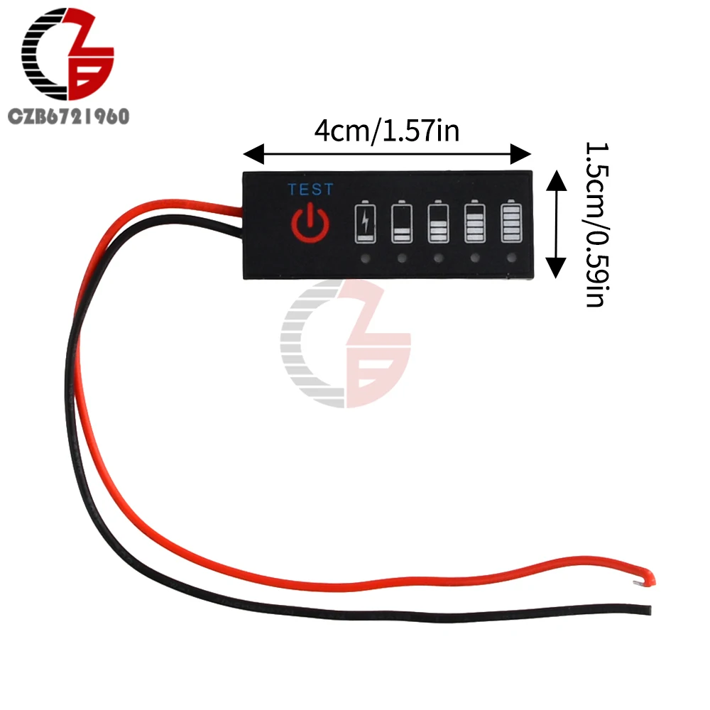 1S-7S 18650 Li-ion Lipo Lithium 5-30V Lead Acid Battery Level Indicator Tester LCD Display Meter Module Capacity Voltage Meter