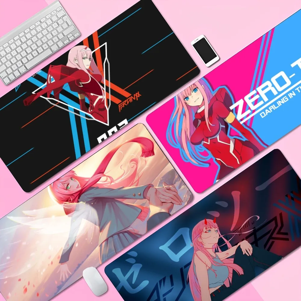 Zero Two Darling In The FranXX Anime Anti-Slip Table Mat Student Mousepad Gamer Computer Keyboard Games Pad For PC Mouse Carpet