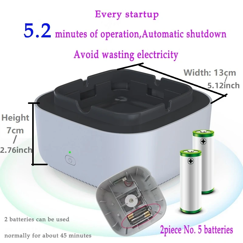 Ashtray Purifier Absorbs Cleans And Removes Smoke Smell In The Air Multi-Functional Air Purification Office Room Accessories