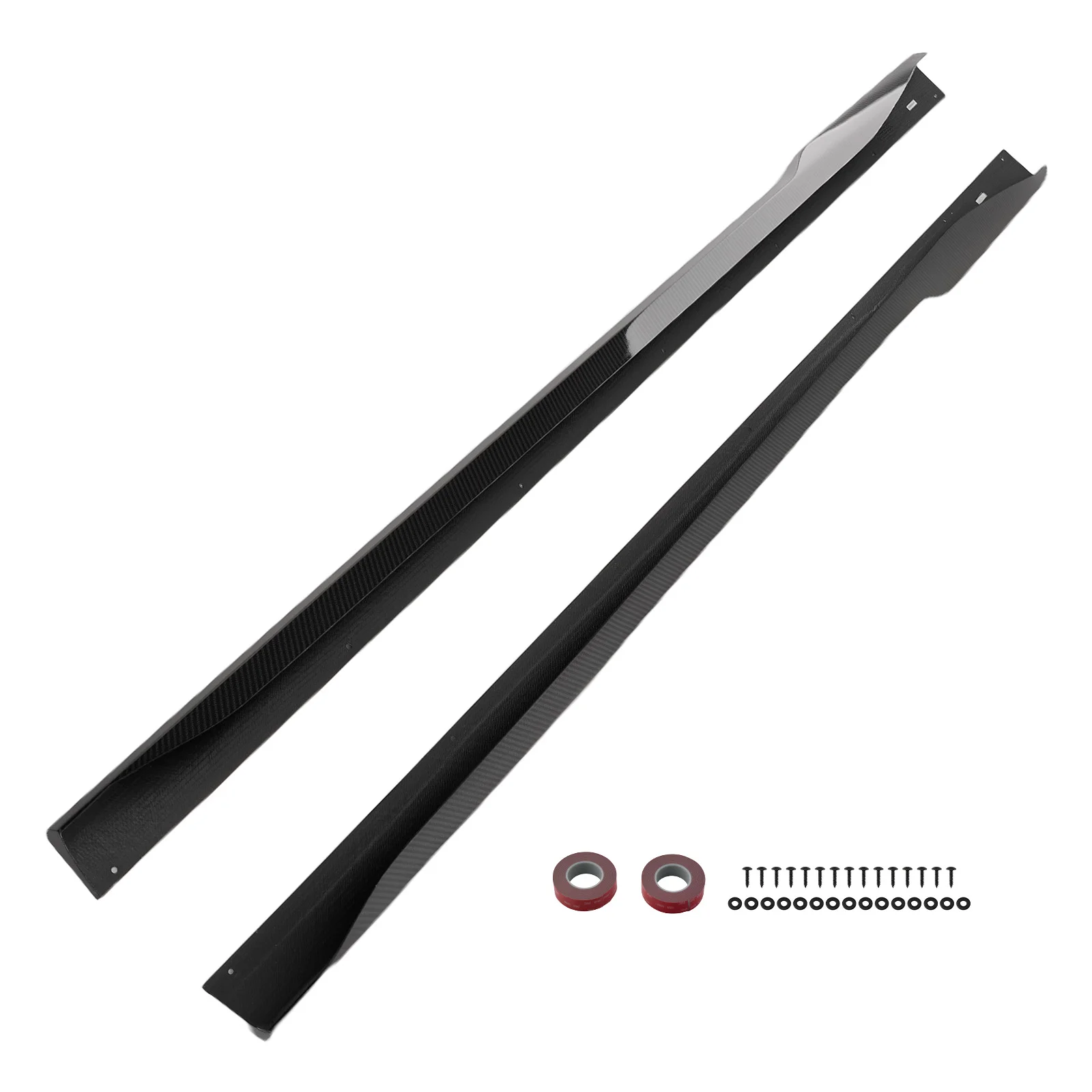 

Side Skirts Extension Lip for Ford Mustang Dark Horse/GT 2024-2025 Carbon Fiber