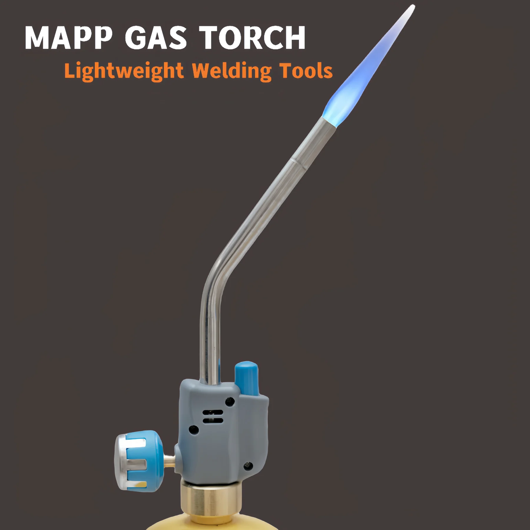 

Propane Torch Head ,Fuel by MAPP,MAP PRO Mini Torch,Rechargeable Gas Torch ,Trigger Start Mapp Gas Burner Kit with Igniter(CSA)