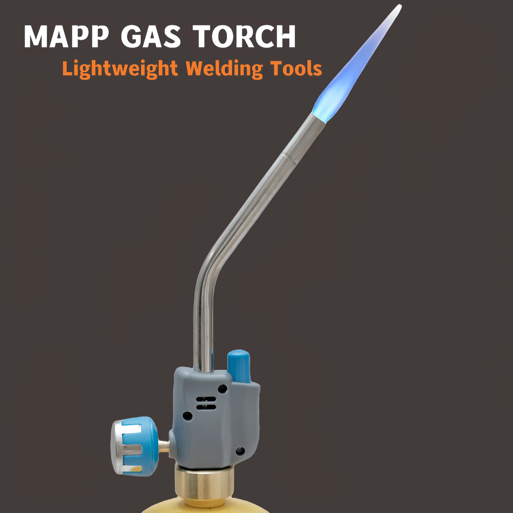 Propane Torch Head ,Fuel by MAPP,MAP PRO Mini Torch,Rechargeable Gas Torch ,Trigger Start Mapp Gas Burner  Kit with Igniter(CSA)