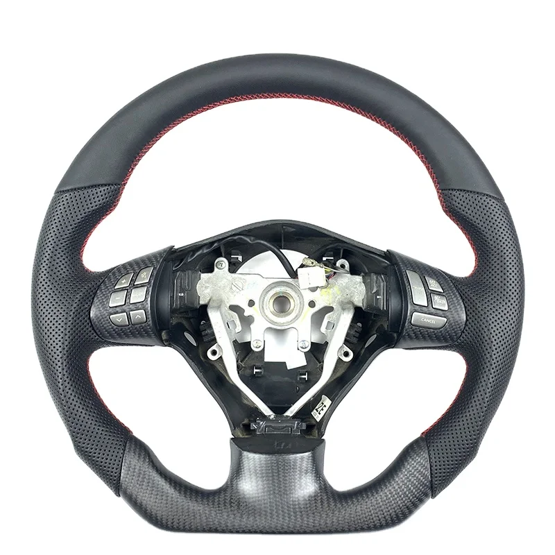 

Hot Sale JDM Racing Automotive Interior Real Matte Carbon Fiber Steering Wheel for Subaru WRX STI Without airbags