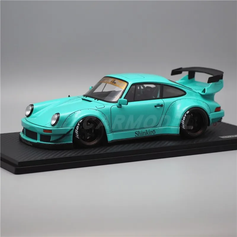 

Модель автомобиля IG 1:18 RWB 930 Light Blue IG2479 Tiffany, лимитированная серия, имитация, из смолы и металла, статическая, подарок