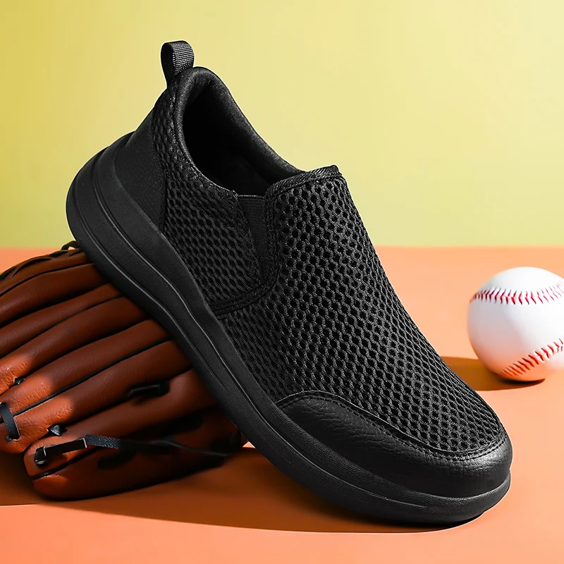 

Breathable Lightweight Men Loafers Comfortable Mesh Casual Shoes Wear-resistance Man Walking Sneakers Slip on Driving Shoes