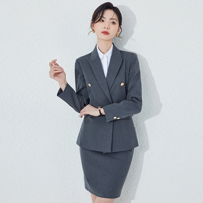 High-End Business Wear Suit Women's Spring and Autumn Formal Wear Temperament Civil Servant Interview Hotel Manager Work Clothes