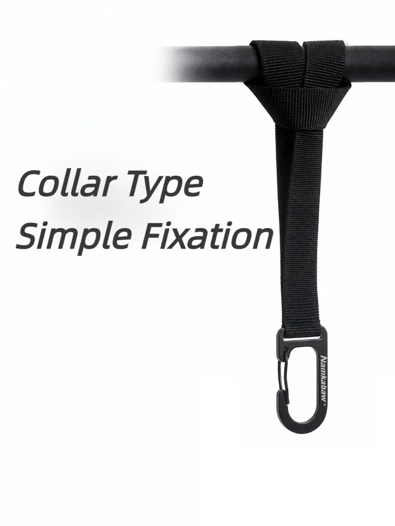 Multifunctional Webbing Spring Snap Hook, EDC Quick Clip Carabiner for Electric Bike Hanging, DIY Backpack Keychain Camping Gear