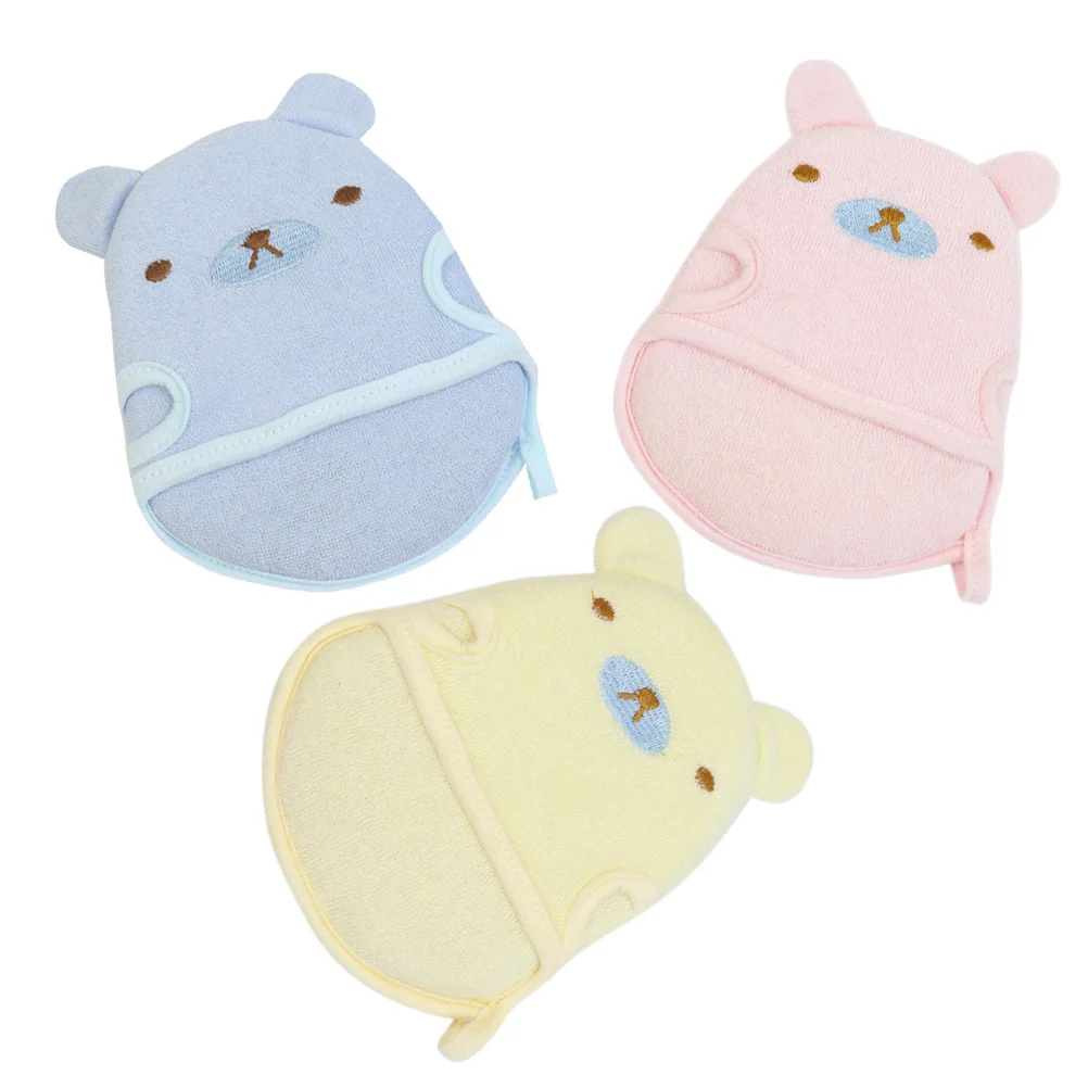 منشفة استحمام للأطفال بتصميم كرتوني أصفر للرضع، منشفة استحمام ناعمة لتقشير البشرة اللطيفة #2