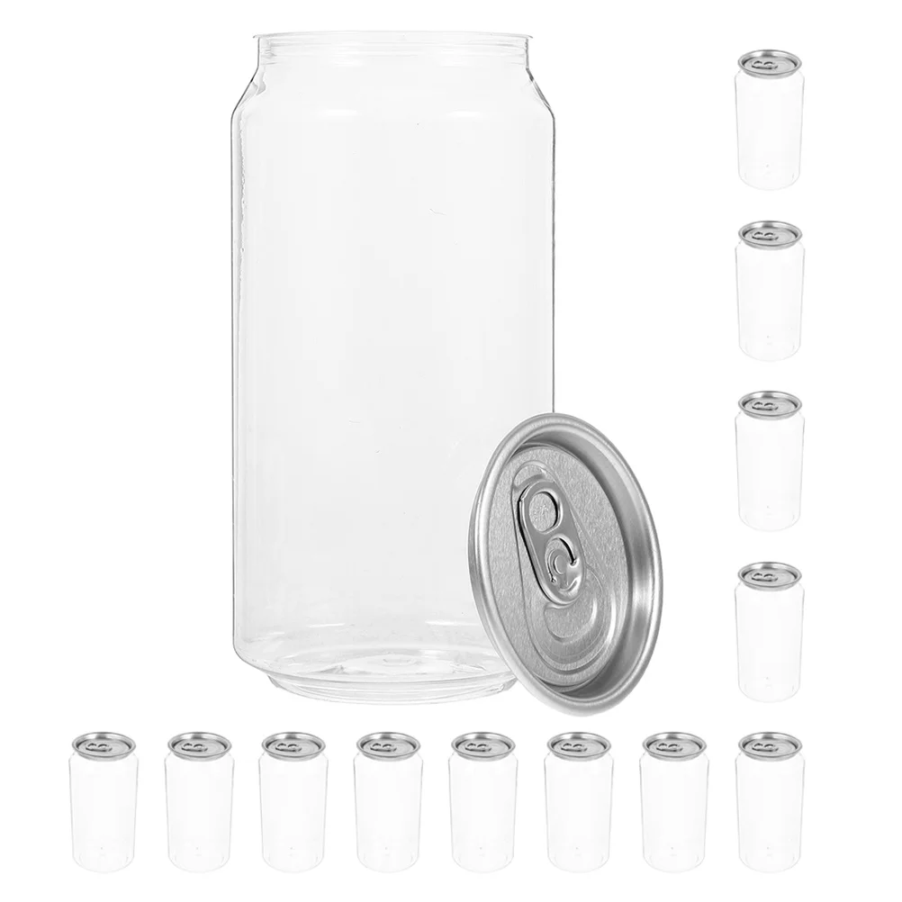 

20 шт., прозрачные бутылки для сока для домашних животных, питьевые контейнеры, 330 мл, прозрачные многоразовые бутылки для жидкости для хранения чая с молоком, смузи