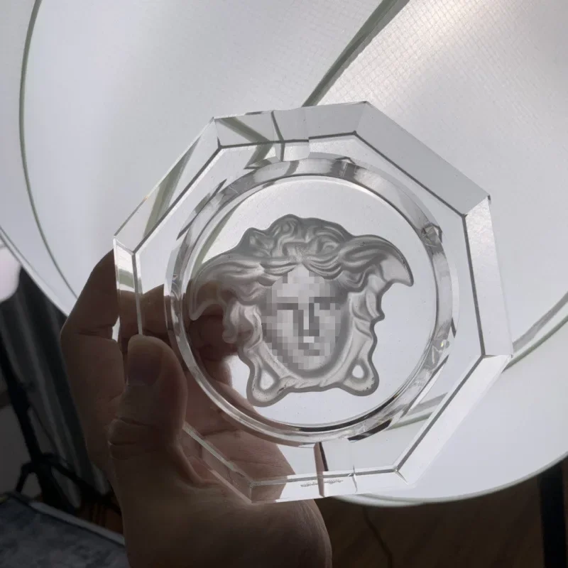 Crystal ashtray living room commercial light luxury high-end home ornament