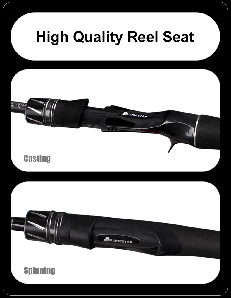 PURELURE JIEKE 9FT Spinning Casting Rod High Carbon Universal Long Throwing Angelrute in FUJI Zubehör Schnell – Detail 6
