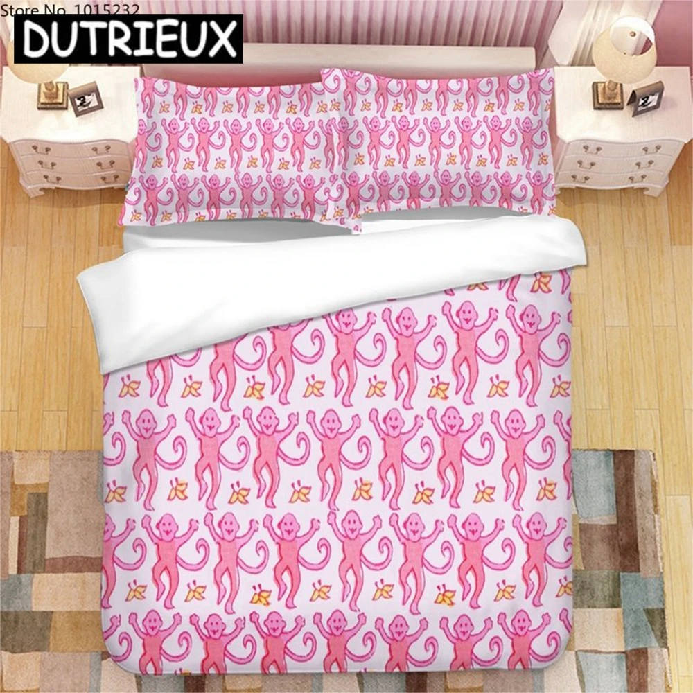 

Pink Roller Rabbit Themed 3D Printed Bedding Set - Complete with Duvet Covers, Pillowcases, Comforter & Bed Linen