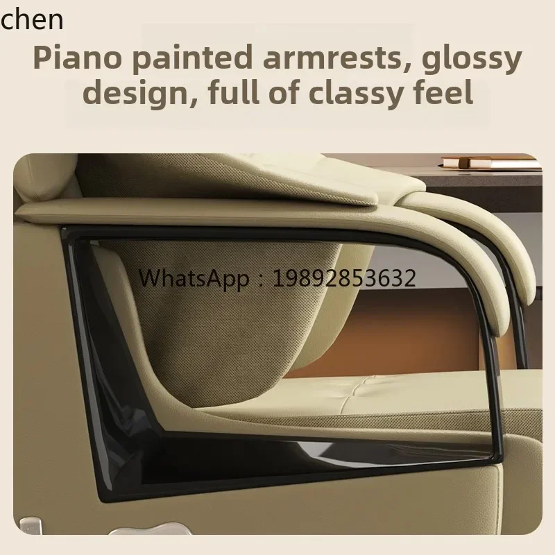 H8- Massage leather electric boss chair ergonomic chair comfortable sedentary office computer