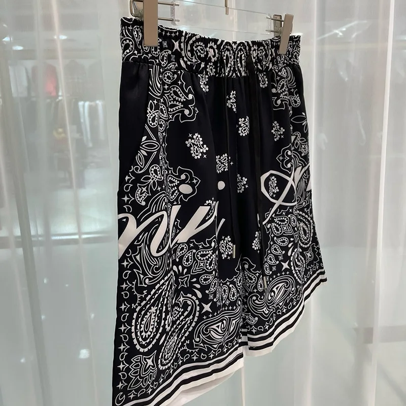 New Men\'s Summer Shorts Loose Luxury Shorts 3D Printed Casual Floral Monogram Harajuku Street Shorts Hawaiian Beach Shorts