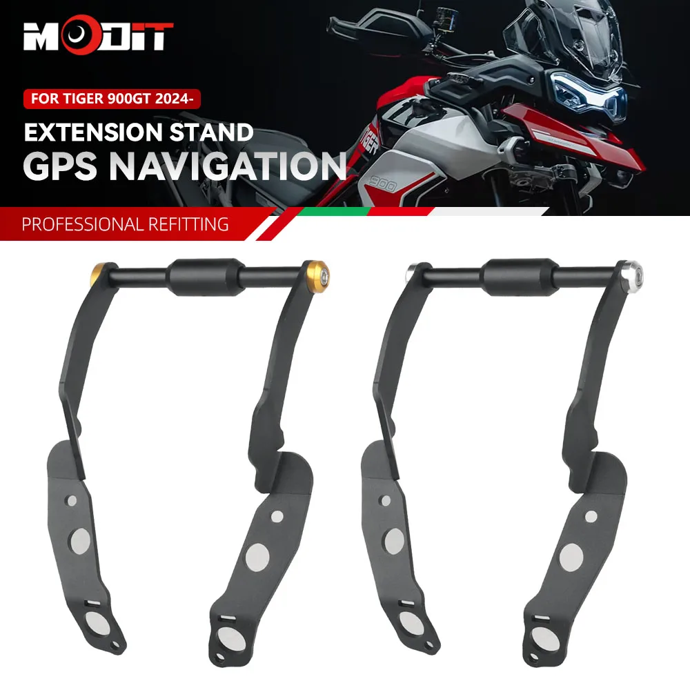 Для Tiger 900 GT Rally PRO Tiger 900 2024- Мотоциклетный GPS-навигационный кронштейн для телефона, удлинитель руля, держатель-подставка