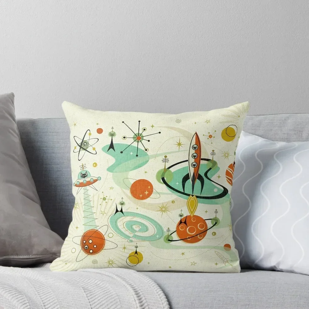 

Atomic Cats in Space studioxtine Throw Pillow Rectangular Cushion Cover luxury sofa pillows Sitting Cushion pillow