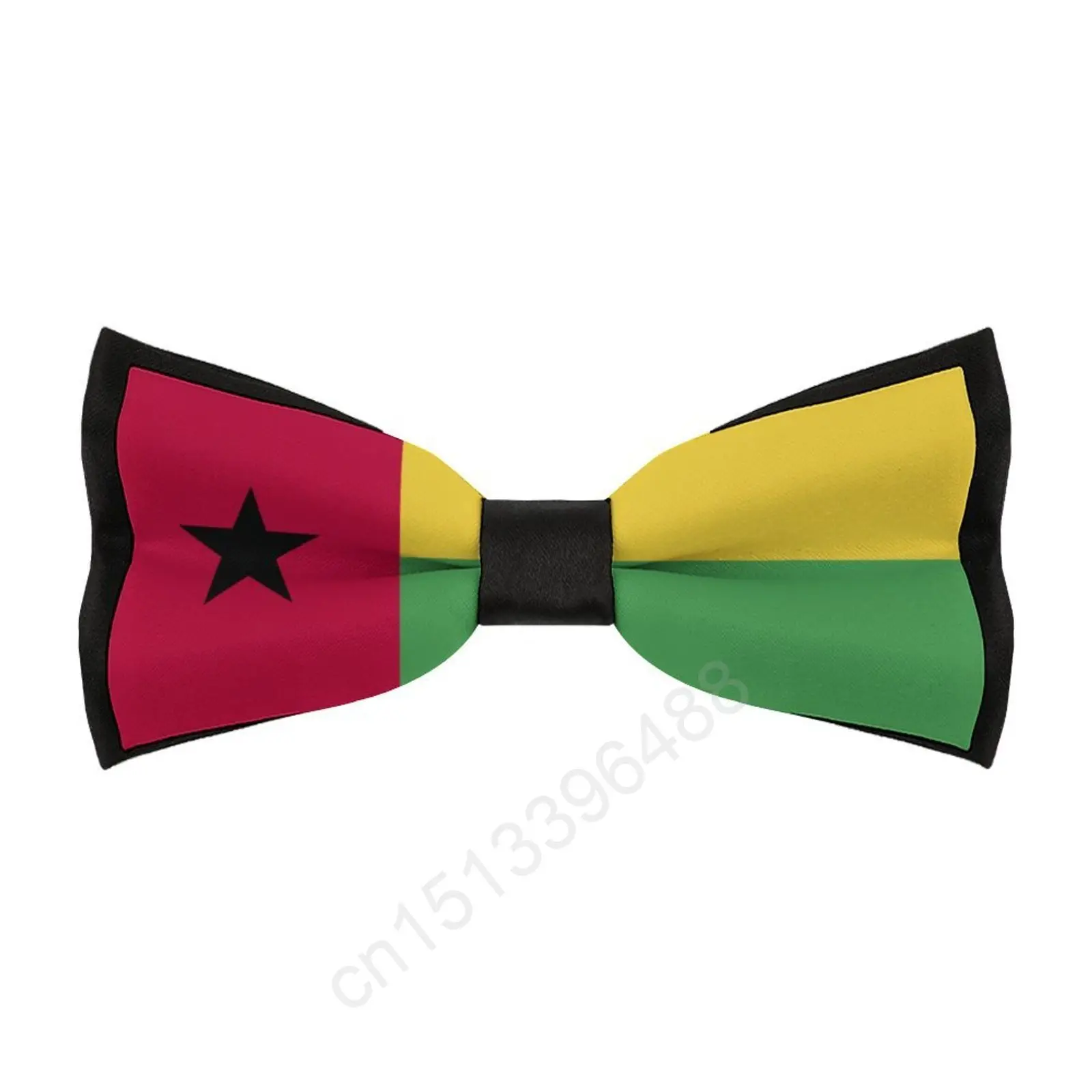 New Polyester Guinea-Bissau Flag Bowtie for Men Fashion Casual Men's Bow Ties Cravat Neckwear For Wedding Party Suits Tie