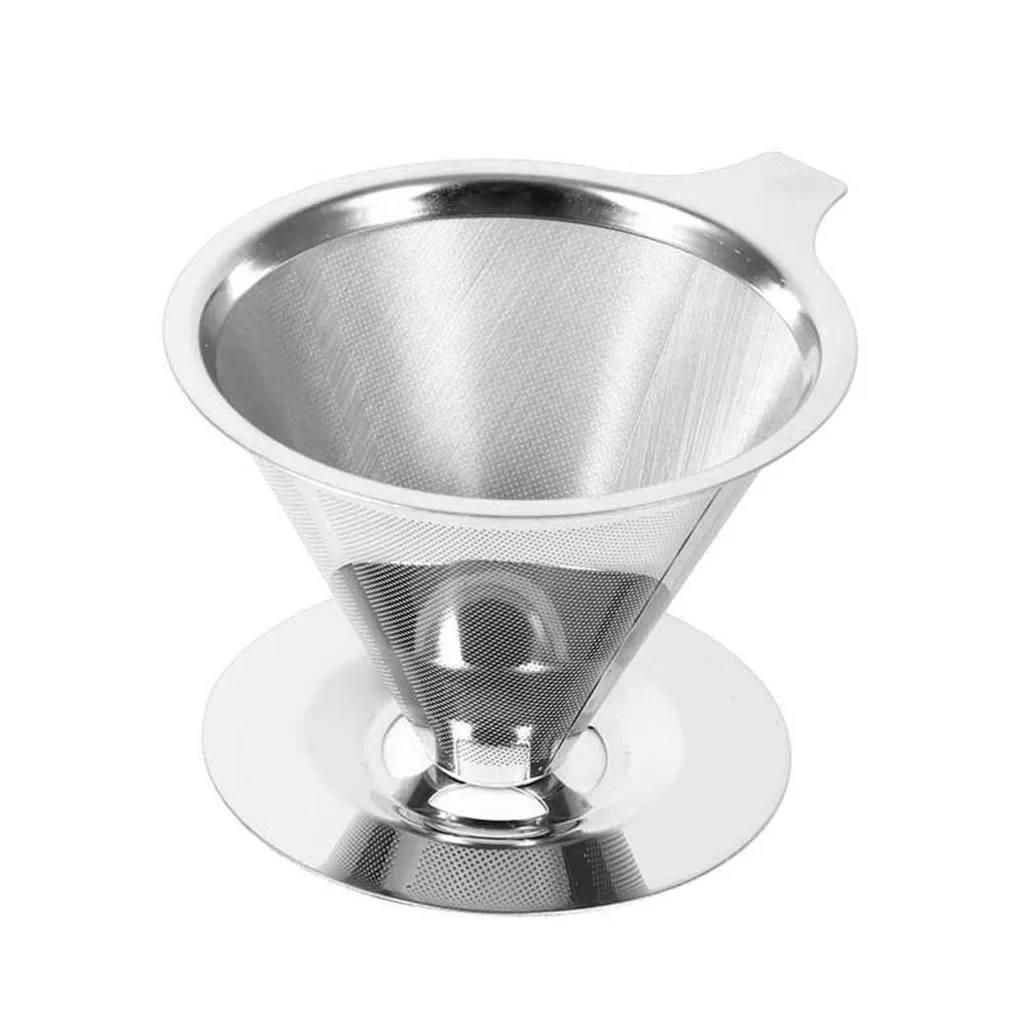 

Coffee Filter Holder Stainless Tea Strainer Funnel-style Basket Tools
