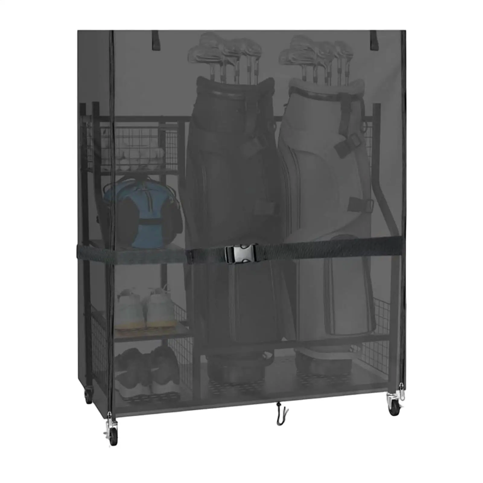 Golf Bag Storage Cover Dustproof UV Protection With Drawstring Workout Equipment Protective Cover For Home Garage Storage Room