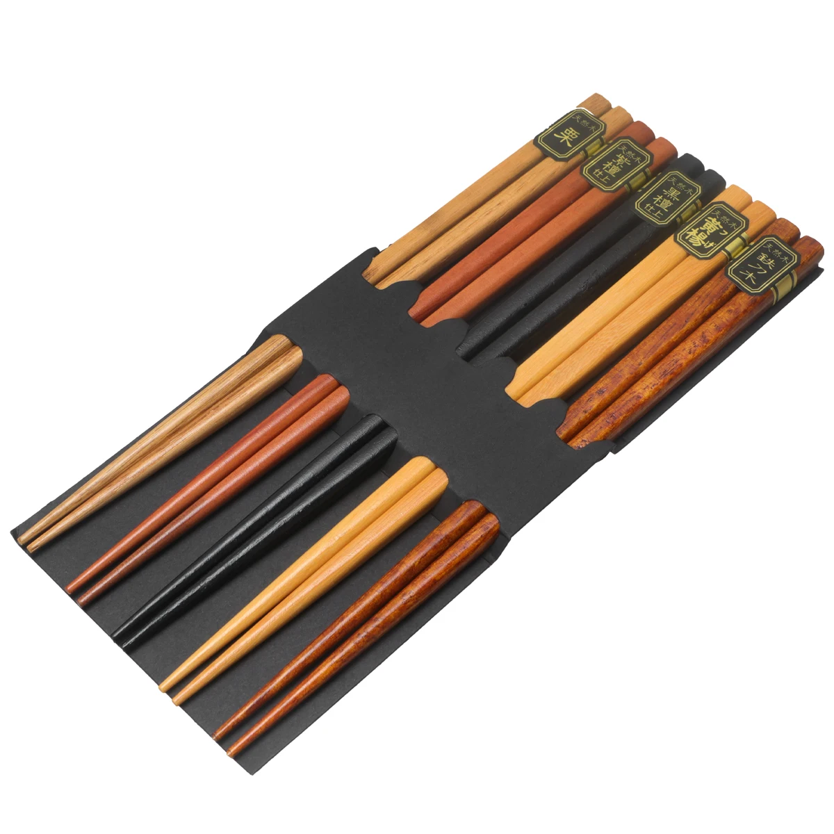 

Japanese Style Natural Wood Chopsticks Non-Slip Reusable Tableware For Home Restaurant Travel Sushi Soup Hot Pot Bbq