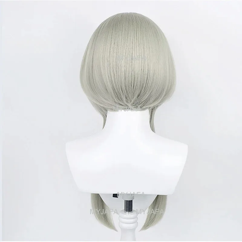 Высокое качество Game Impact Fatui, косплей Sandrone Marionette, термостойкие синтетические волосы, аниме-парики + шапочка для парика