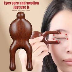 Sandalwood Massage Comb Head Eye Meridian Massage Tool Scalp Hair Loss Office Fatigue Relaxation Nose Scraper