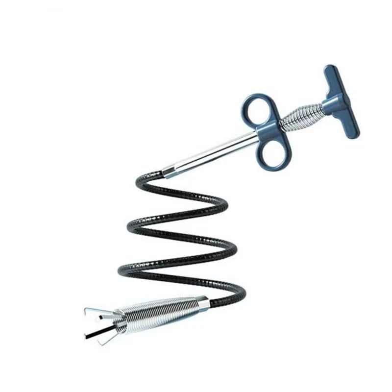 1/1,6/2/3M Frühling Rohr Bagger Werkzeuge Kanalisation Rohr Unblocker Ablauf Schlange Schlauch Abfluss Reiniger sticks Verstopfen Entferner Reinigung Haushalt – Detail 5