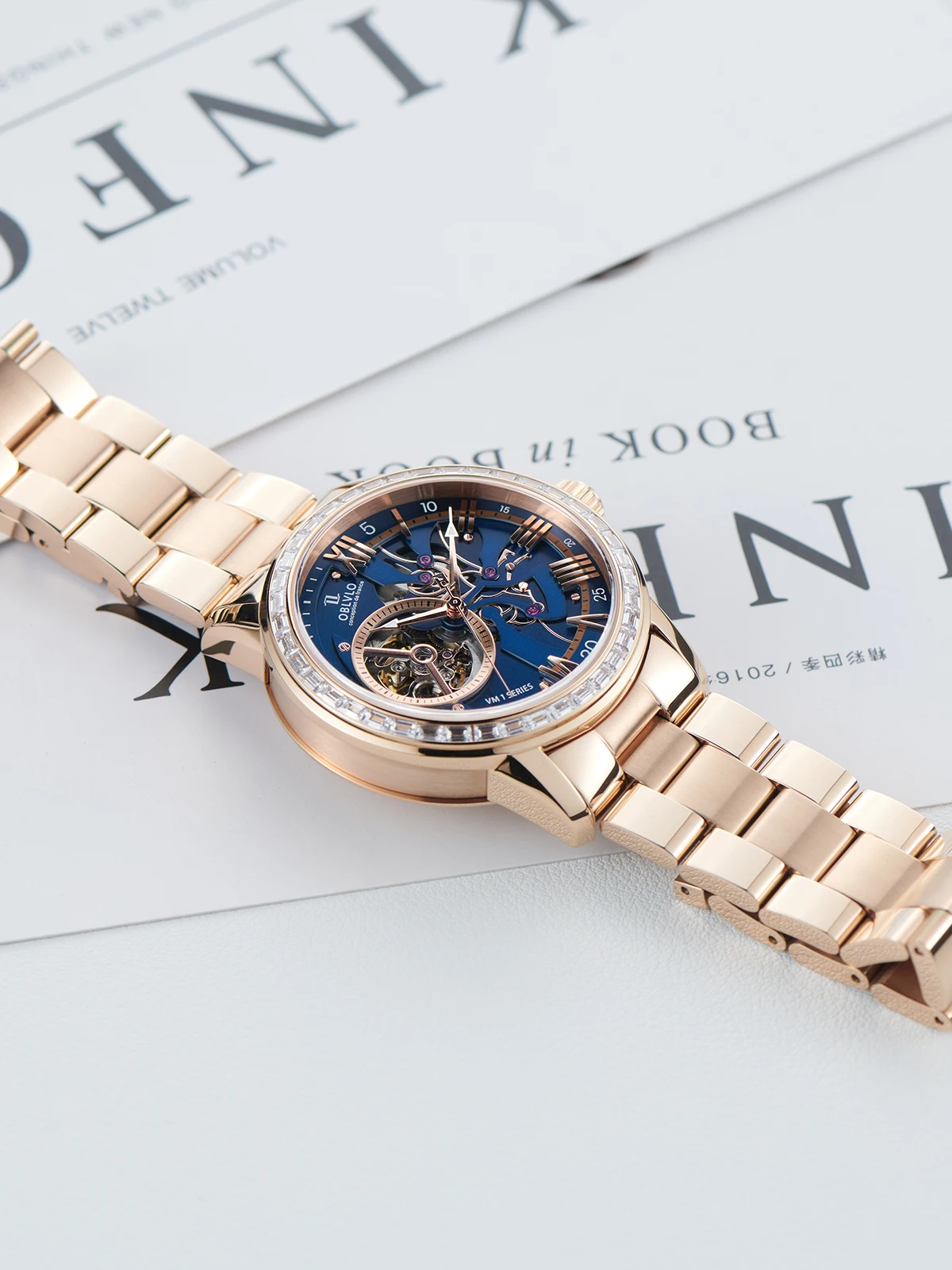 Reef Tiger Heren Automatisch Horloge 42mm Mechanisch Horloge Lichtgevende Skeleton Dial Saffier Spiegel