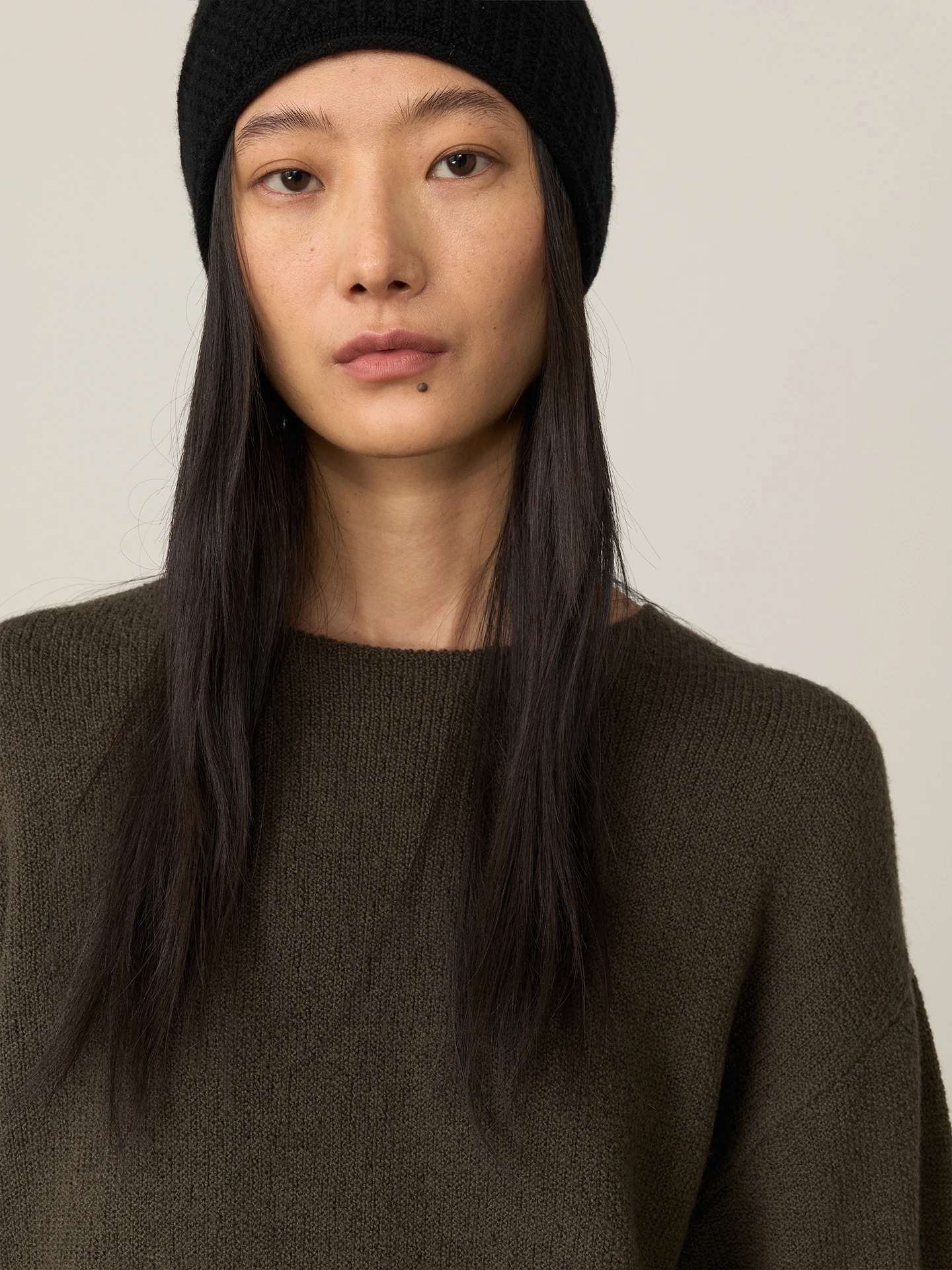 Toughsen Wool Cashmere Knitted Cuffless Winter Hat Casual Style round Top for Men And Women