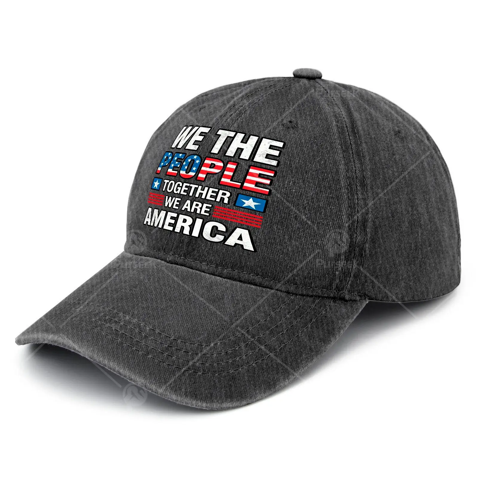 Together We Are America US Flag Vintage Baseball Hat Unisex Vintage Washed