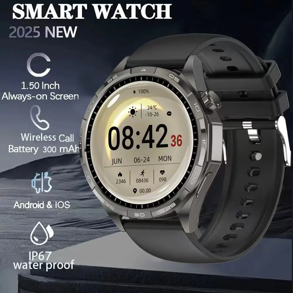 

2025 New Watch 6 G T 6 PRO Classic Smart Watch Men GPS NFC Bluetooth call AMOLED Fitness Sport Tracker Health Smart Watch Gift